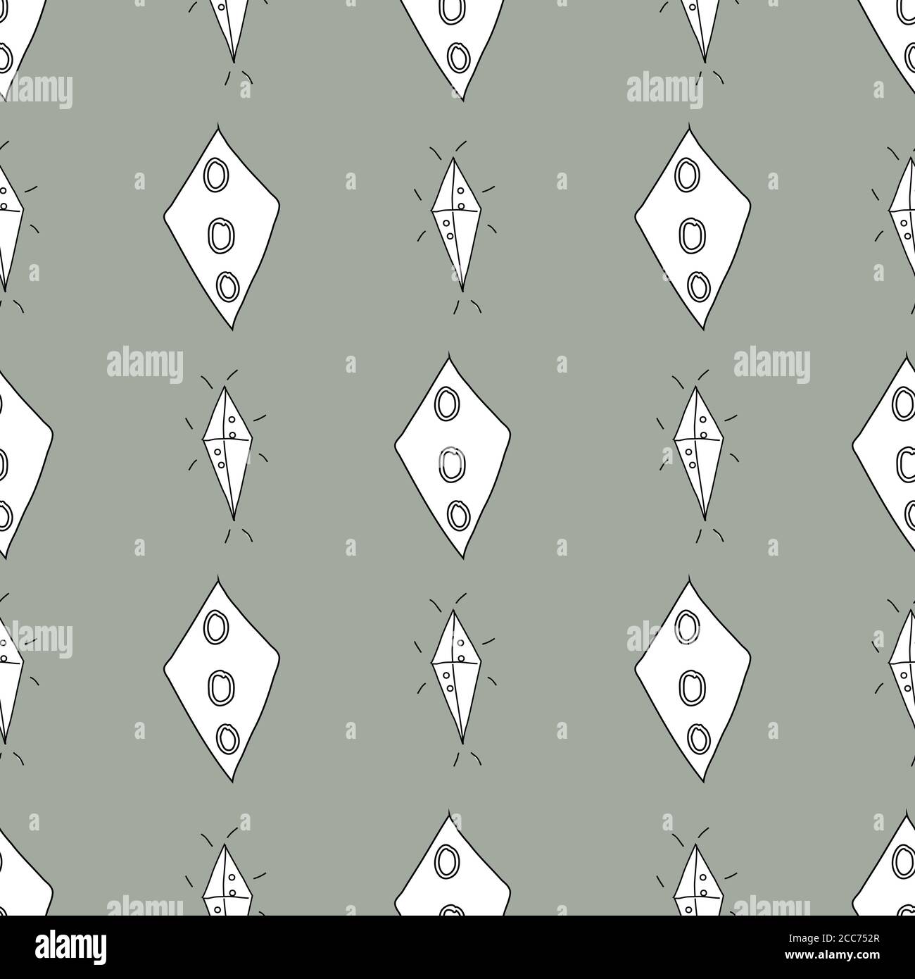 Cerchi in diamanti Dodle modello riempito Diamond forma senza cuciture modello Disegno della superficie dell'illustrazione disegnata a mano vettoriale Illustrazione Vettoriale