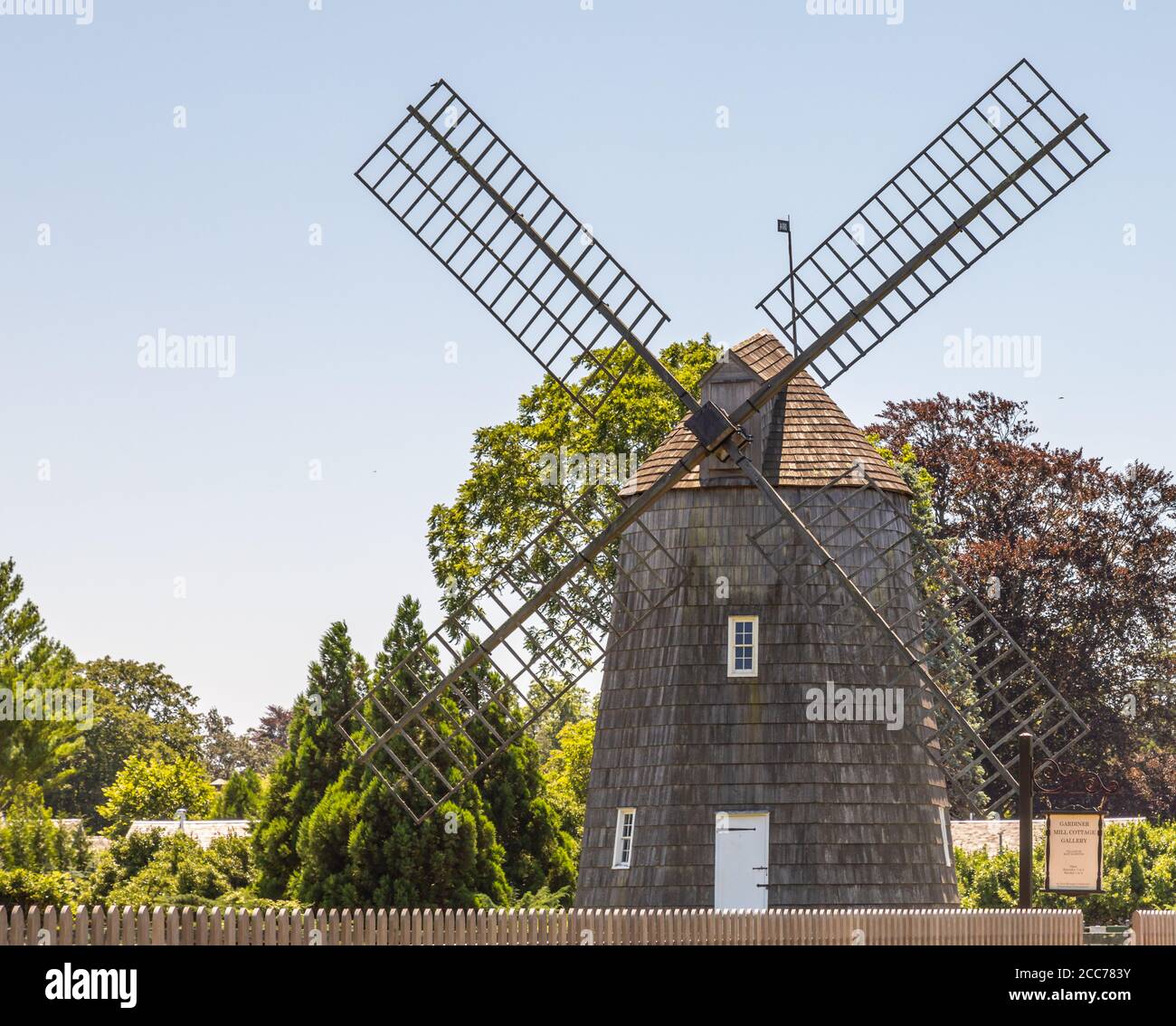 Pantigo Wind Mill a East Hampton, NY Foto Stock