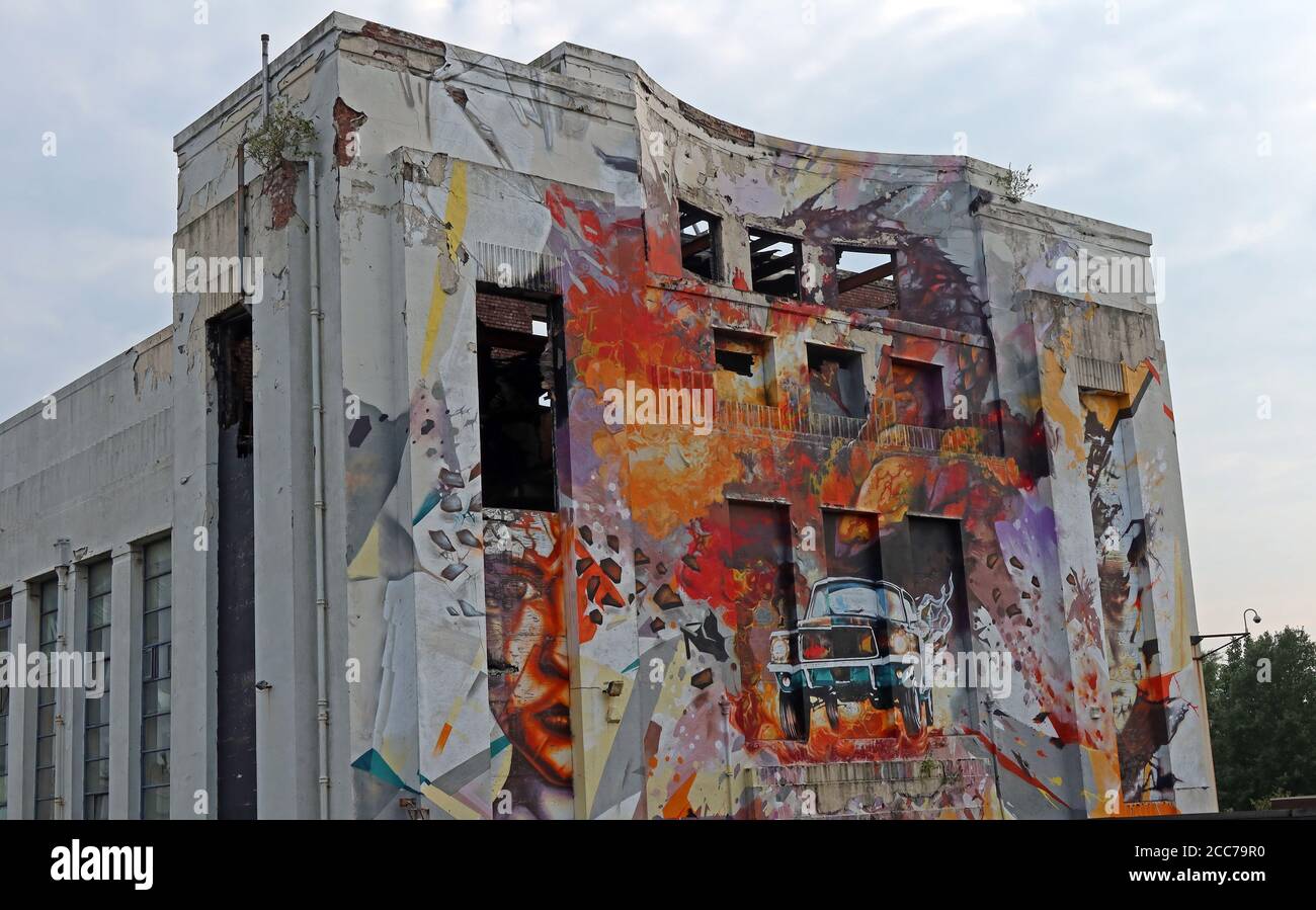 Edge Lane, Littlewoods Pools Building, Liverpool, Merseyside, North West England, England, UK - studi cinematografici Capital & Centric Foto Stock