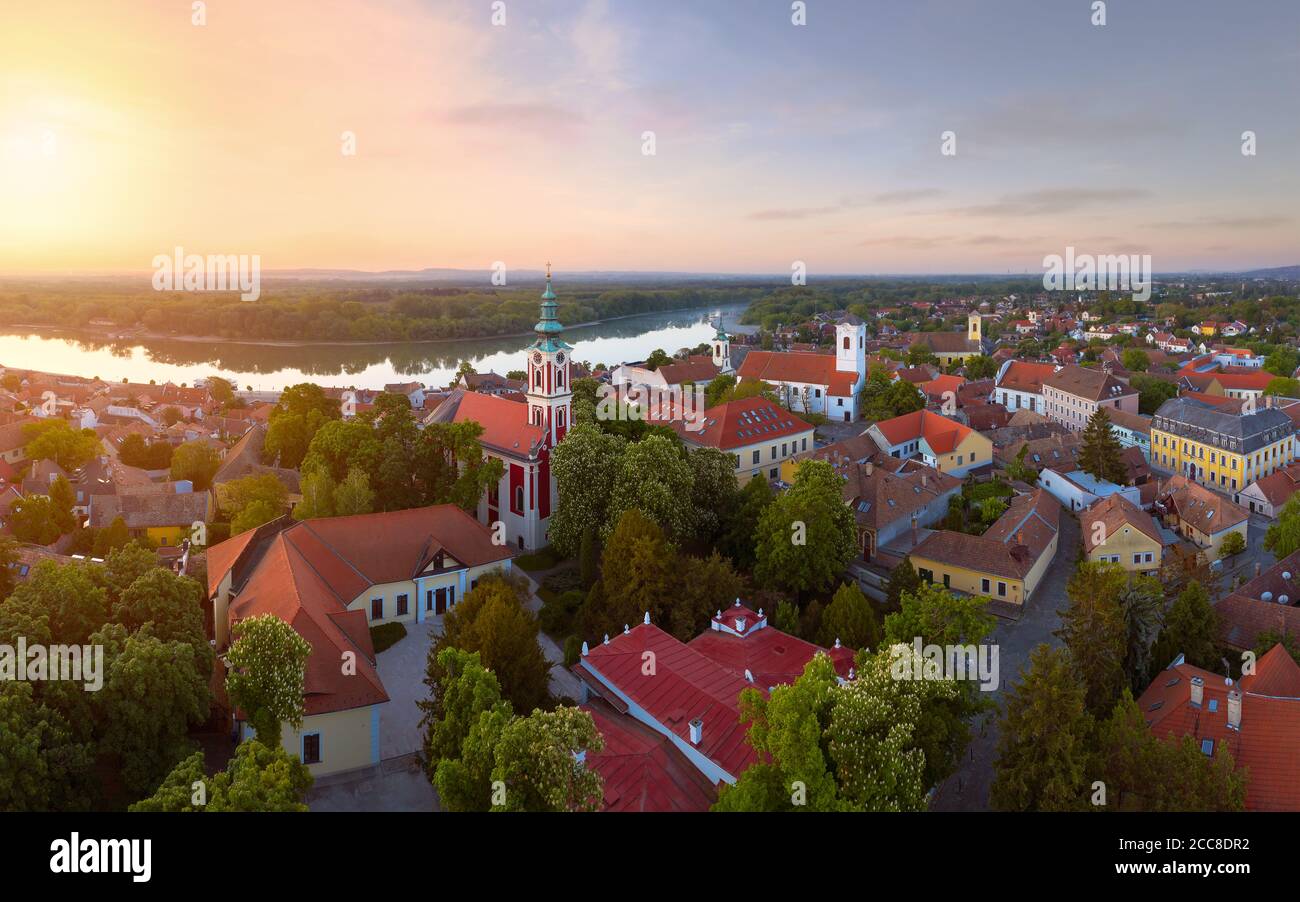 Cattedrale ortodossa serba di Belgrado. Questa ciziosa è una bella destinazione turistica vicino a Budapest. La città delle arti. Incredibile passeggiata sul Danubio i Foto Stock