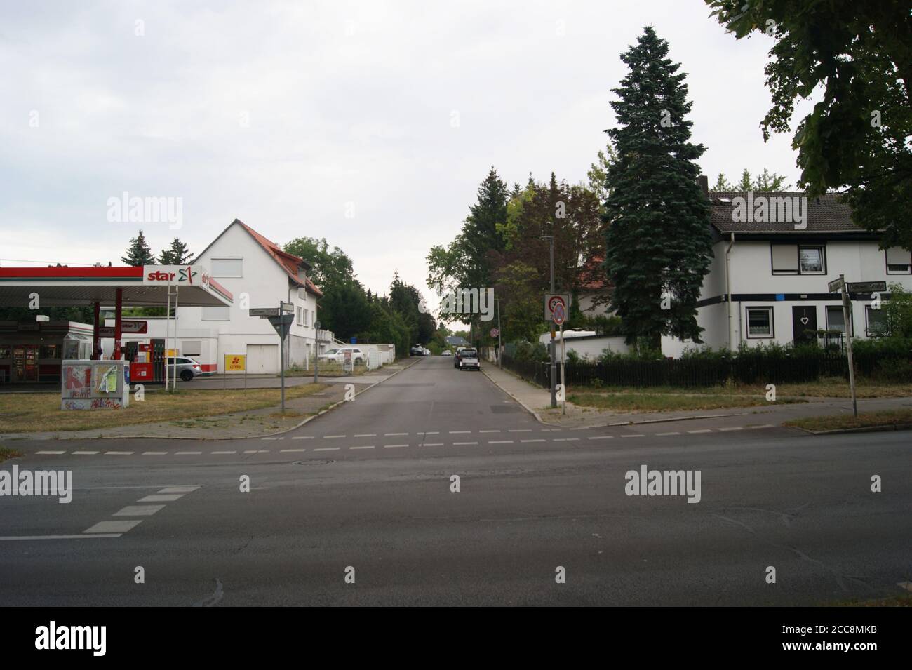 Die Straße Zur Haveldüne Ecke Gatower Straße a Berlino-Spandau Foto Stock