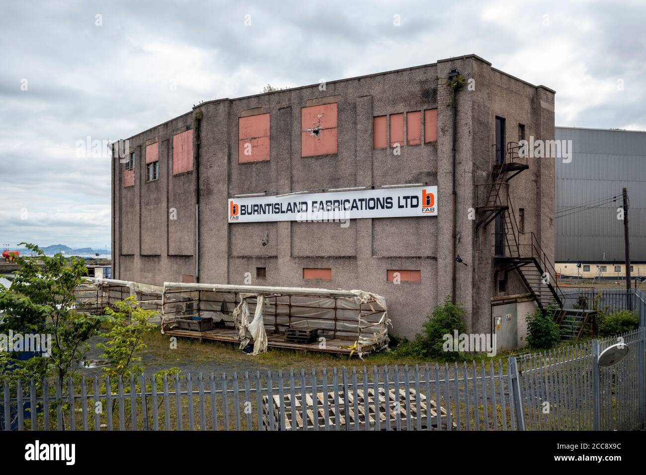 Burntisland Fabrications Ltd - BiFab, Burntisland, Fife, Scotland, UK. Foto Stock