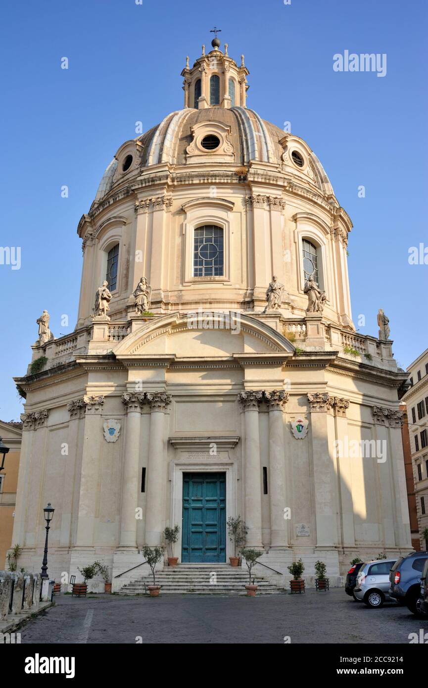 Italia, Roma, chiesa del Santissimo nome di Maria Foto Stock