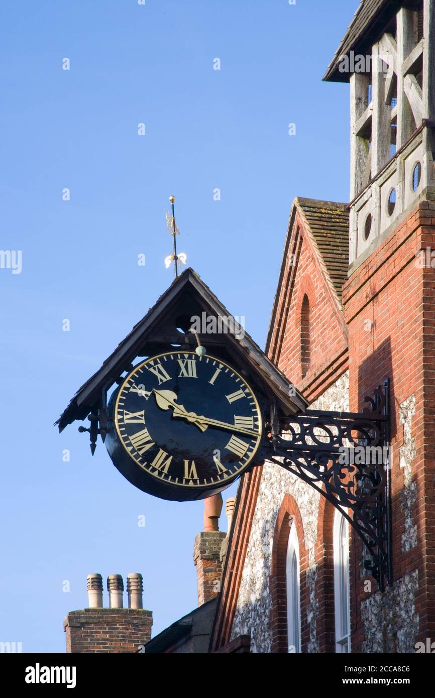 lewes orologio sulla strada alta est sussex Foto Stock