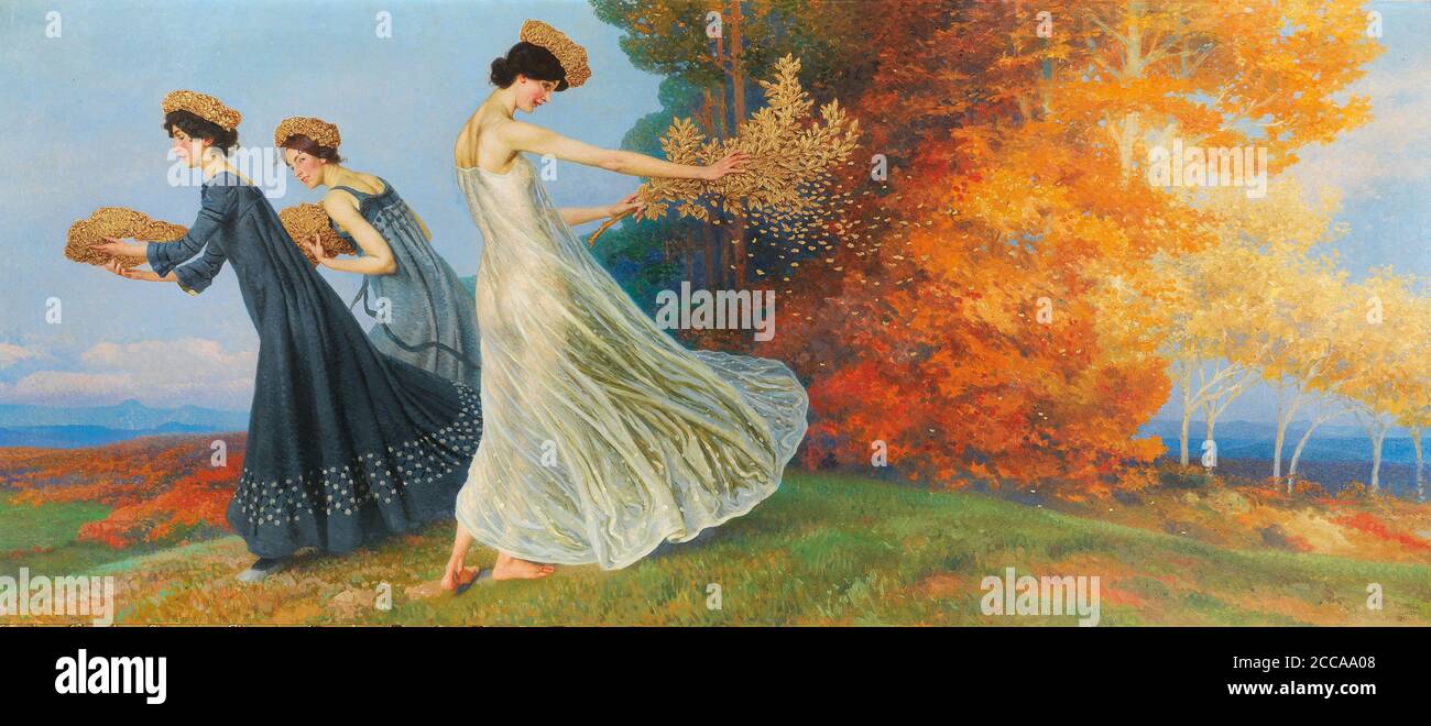 Oro d'autunno. Museo: COLLEZIONE PRIVATA. Autore: MAXIMILIAN LENZ. Foto Stock