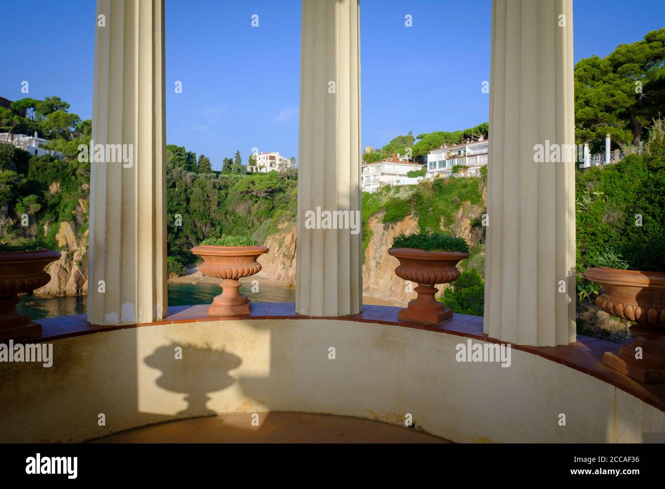 Giardino botanico di Marimurtra. Blanes. Provincia di Girona. Catalogna. Spagna. Foto Stock