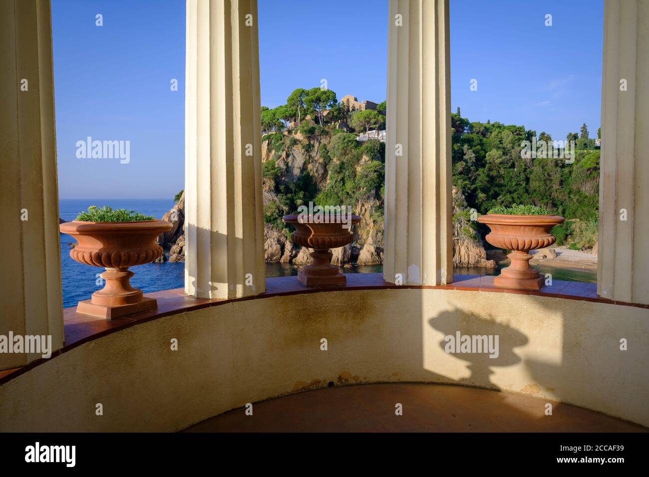 Giardino botanico di Marimurtra. Blanes. Provincia di Girona. Catalogna. Spagna. Foto Stock