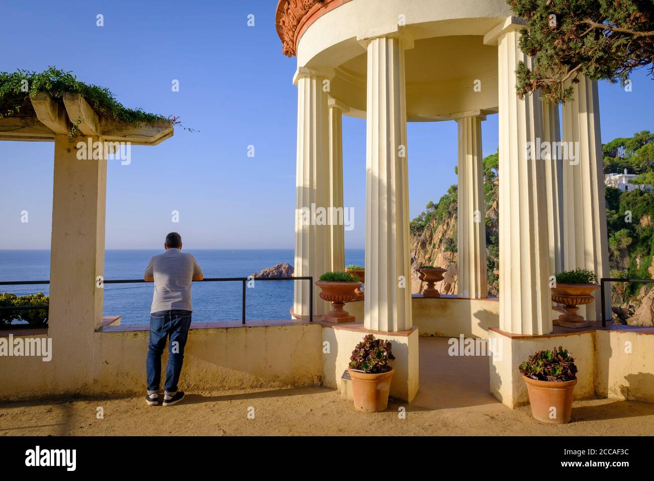 Giardino botanico di Marimurtra. Blanes. Provincia di Girona. Catalogna. Spagna. Foto Stock