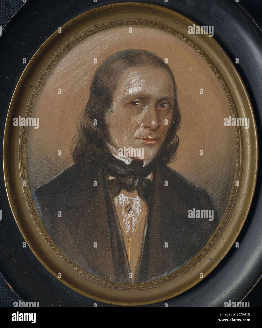 Ritratto di Niccolò Paganini (1782-1840). Museo: Collezione privata. Autore: anonimo. Foto Stock