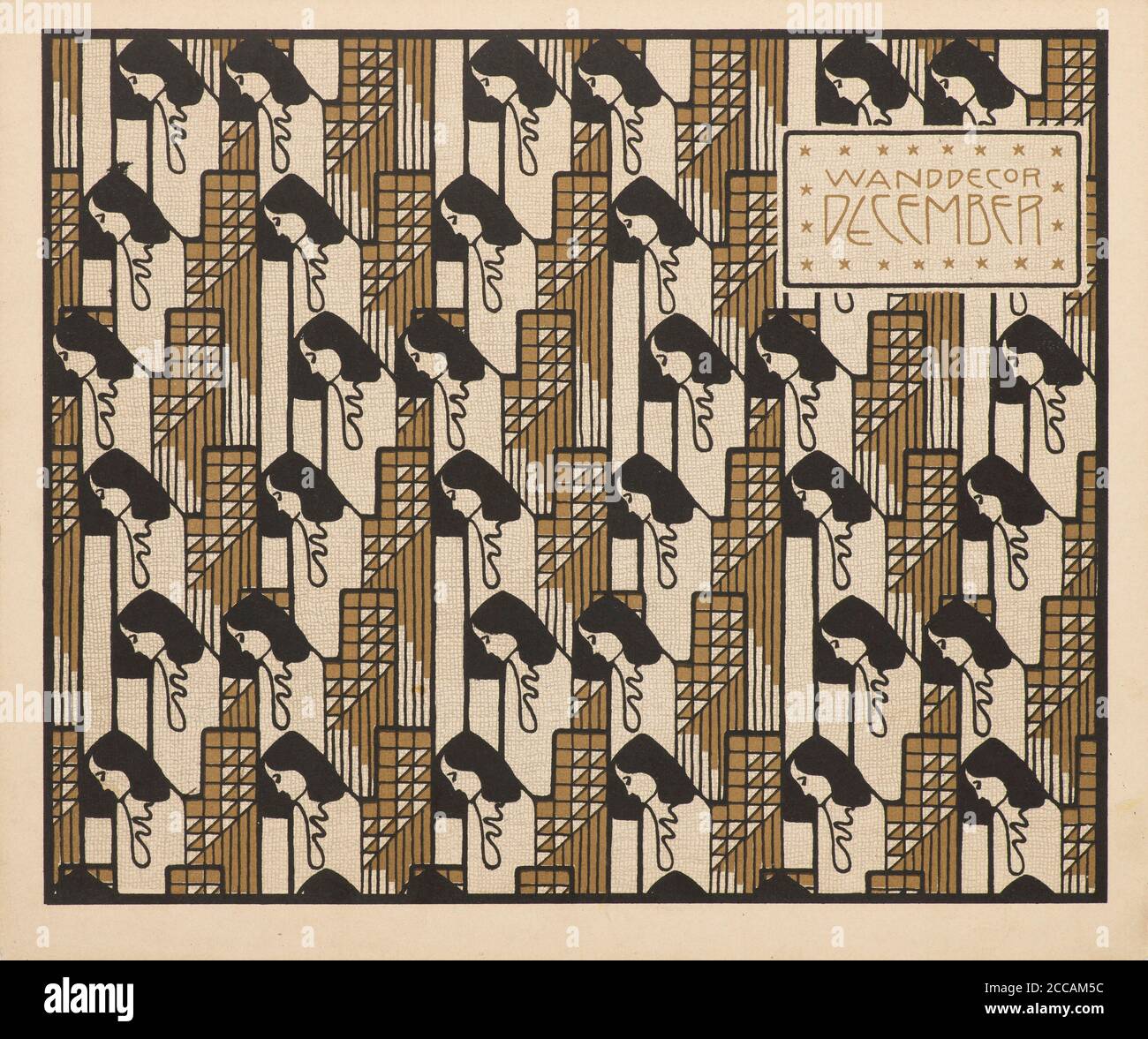 Muro decorazione dicembre. Museo: COLLEZIONE PRIVATA. Autore: KOLOMAN MOSER. Foto Stock