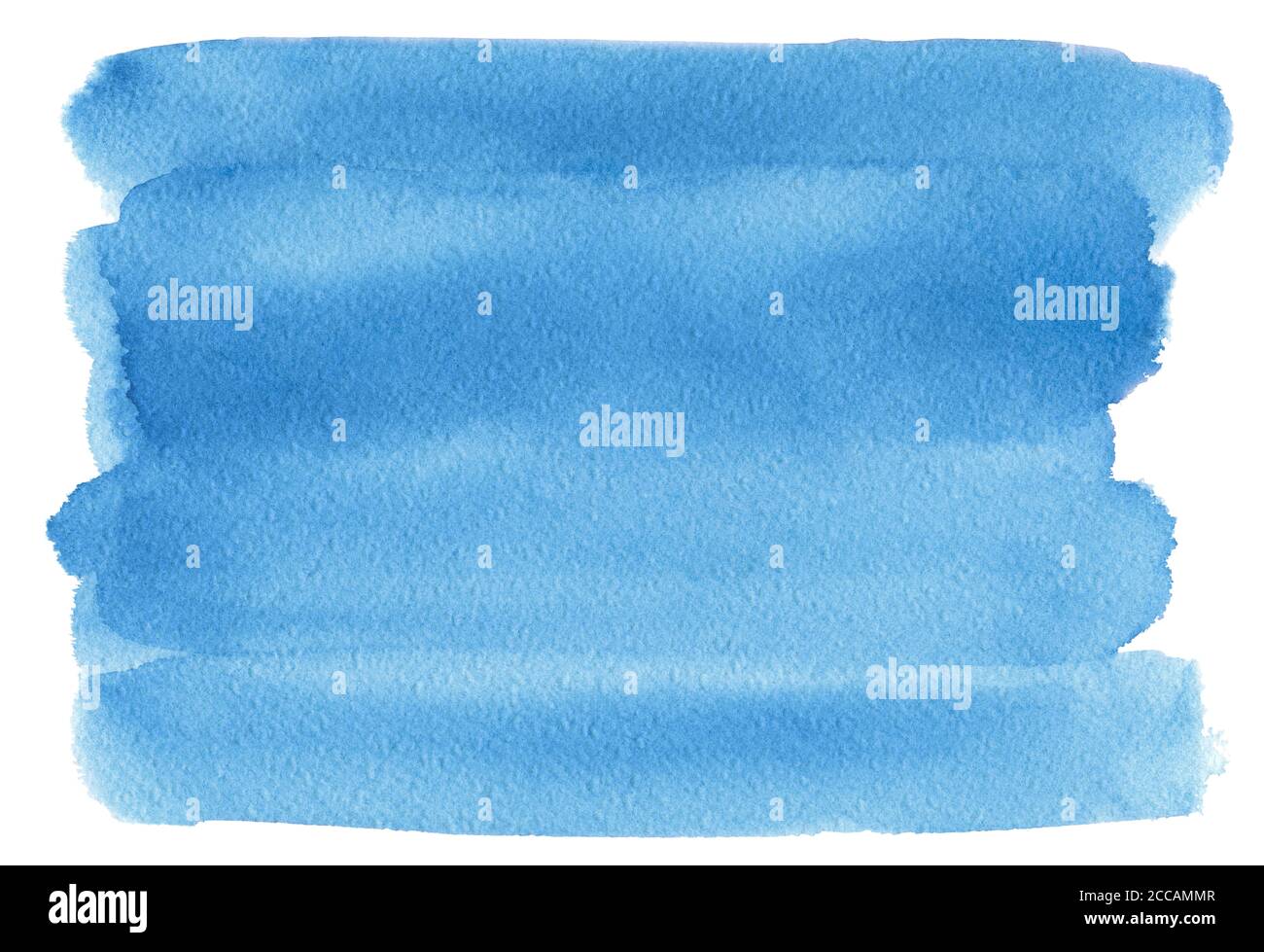 Strisce acquerello blu isolate su carta a trama bianca. Illustrazione per copertina disegno, etichetta. Illustrazione di nozze Foto Stock