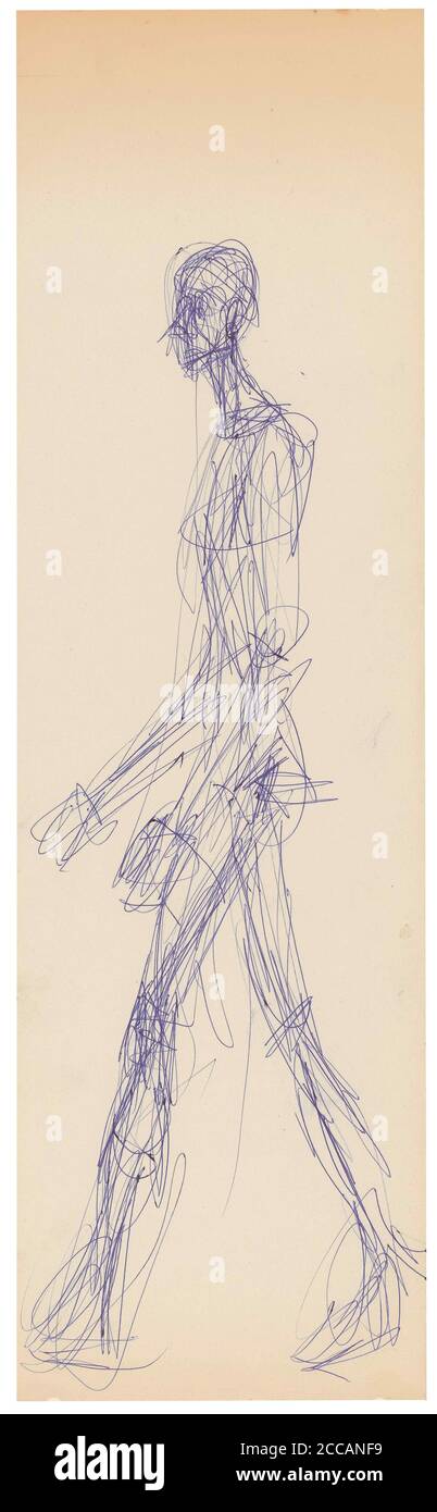 L'Homme qui marche. Museo: © successione Alberto Giacometti. Foto Stock