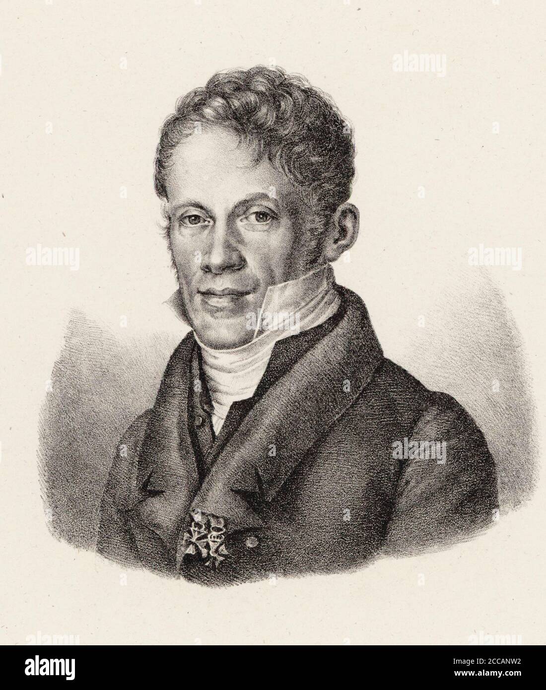 Ritratto del pianista e compositore Sigismondo von Neukomm (1778-1858). Museo: COLLEZIONE PRIVATA. Autore: ANONIMO. Foto Stock