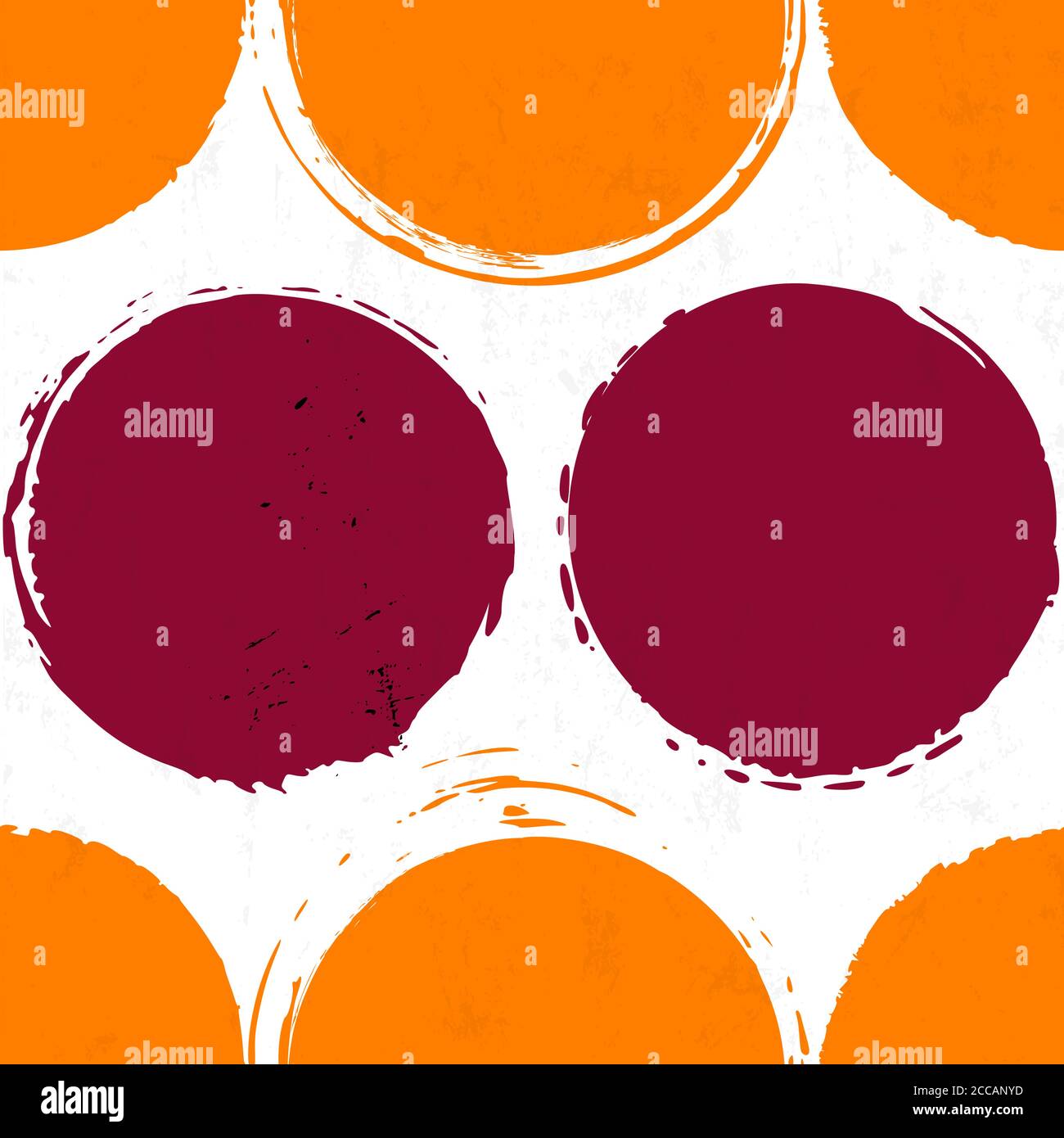 motivo di sfondo senza cuciture, con cerchi, tratti e schizzi Illustrazione Vettoriale