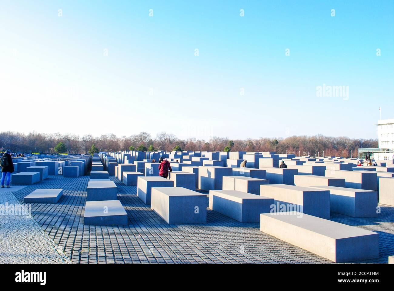 Memoriale al assassinato ebrei di Europa Foto Stock