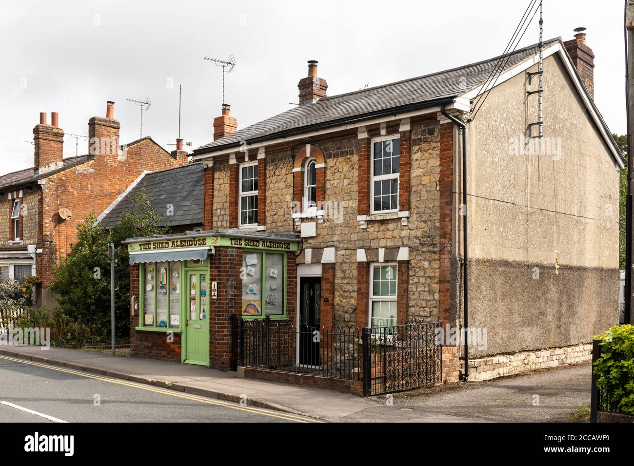 The Shed Alehouse in North Street, Pewsey, Wiltshire, Inghilterra, Regno Unito Foto Stock