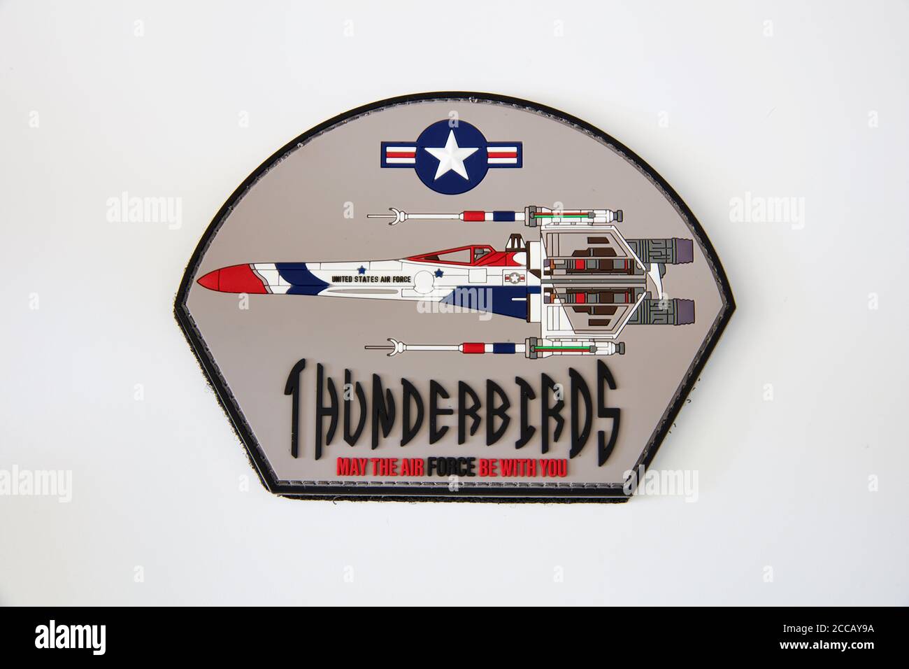 2019 USAF Thunderbirds ''X-Wing'' patch PVC. Che l'aeronautica sia con voi Foto Stock