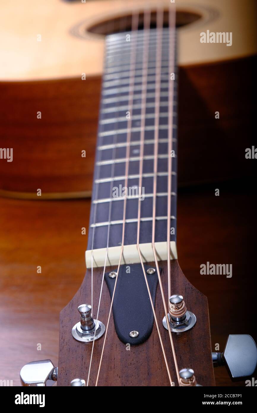 Chitarra acustica Foto Stock