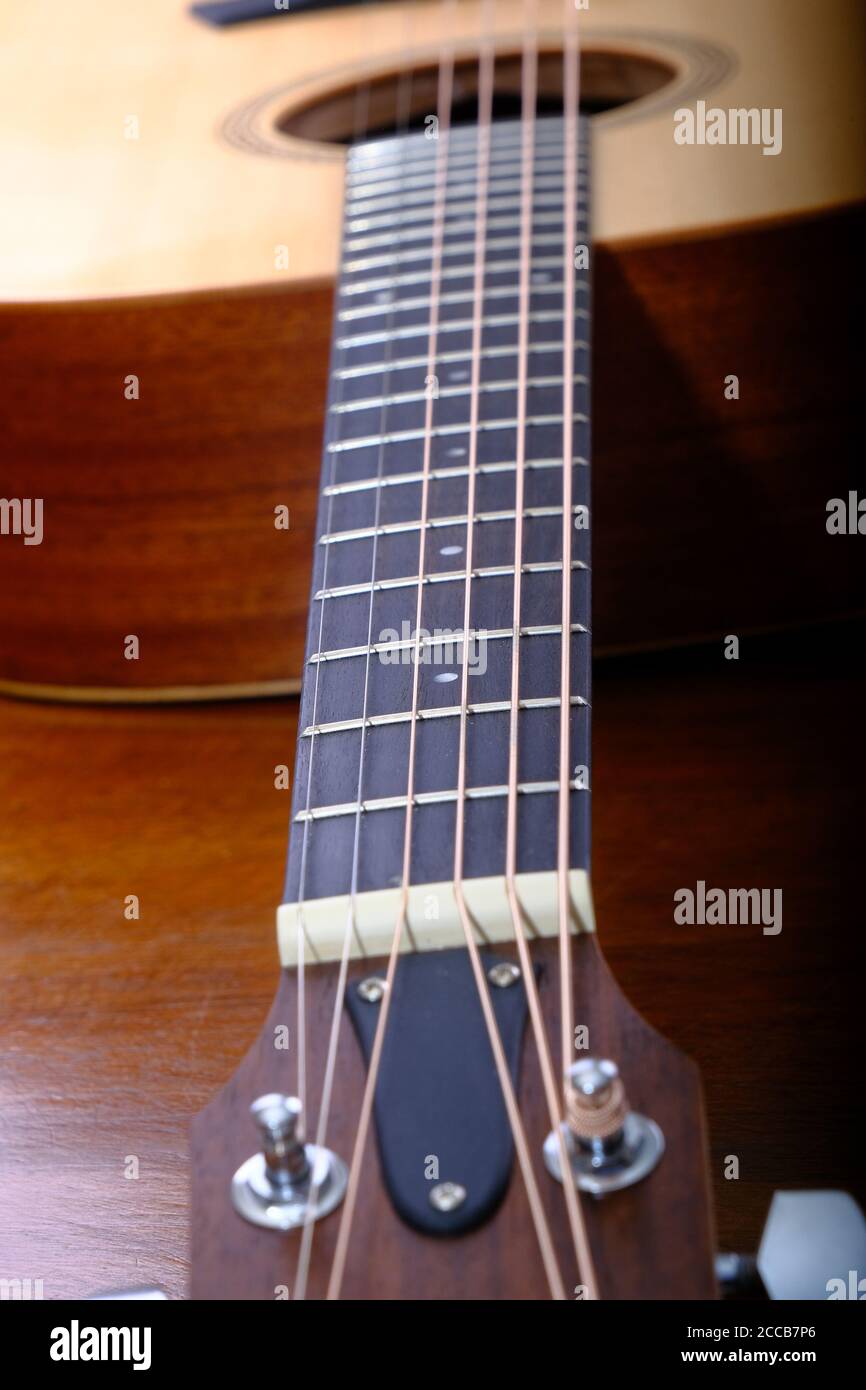 Chitarra acustica Foto Stock