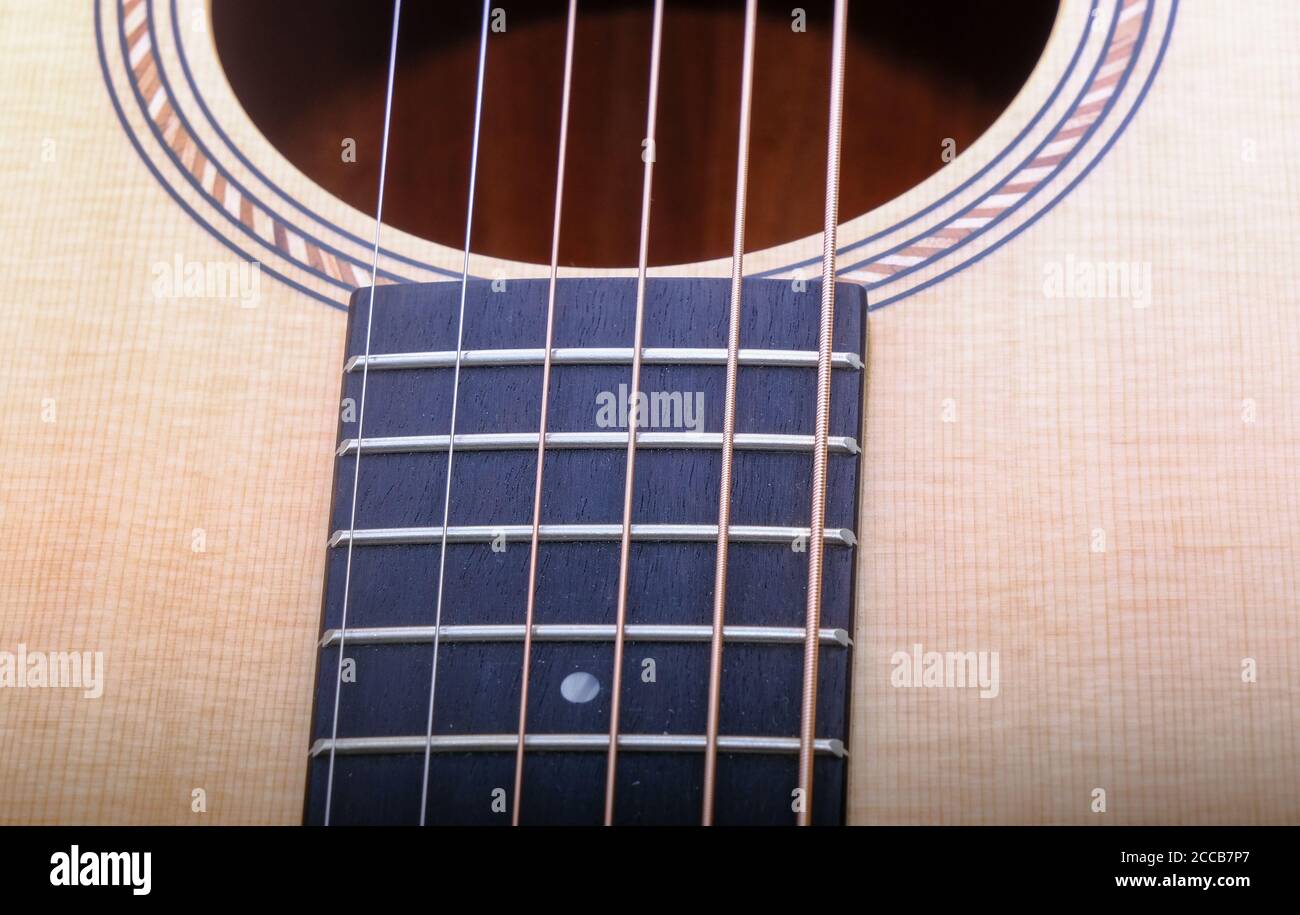 Chitarra acustica Foto Stock