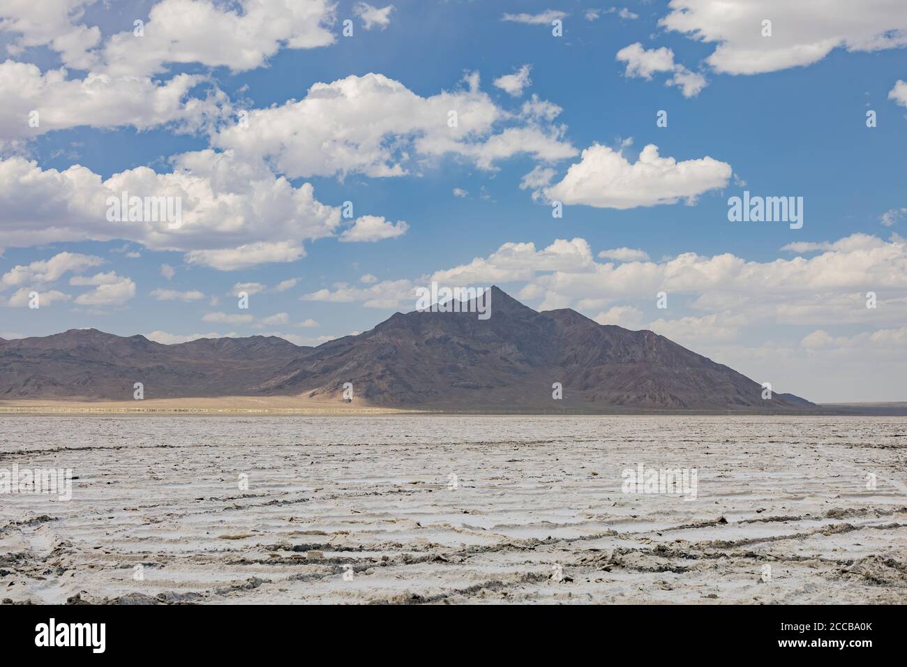 Vista soleggiata dello speciale parco statale di Bonneville nello Utah Foto Stock