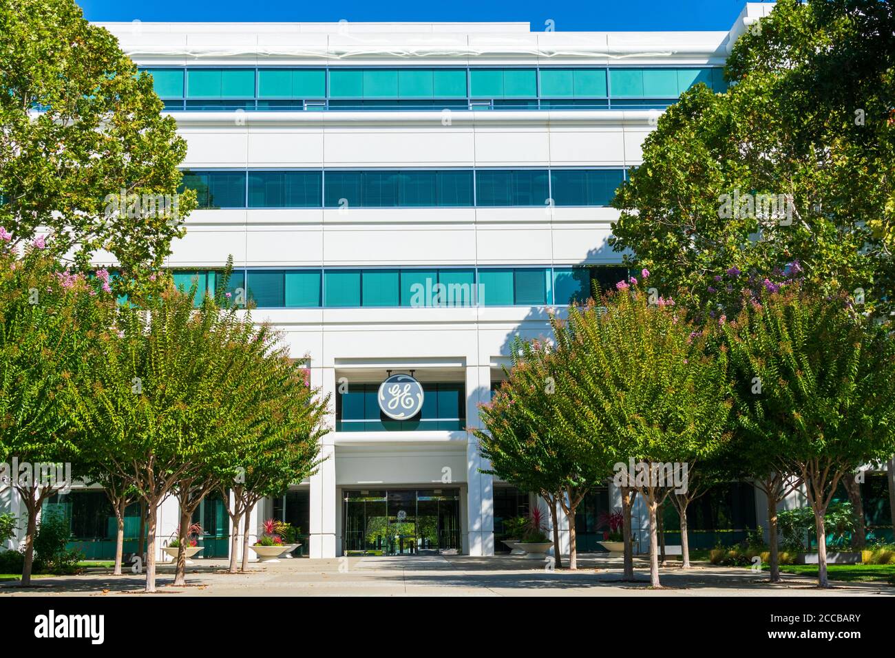 Logo e firma GE Digital presso la sede centrale di Silicon Valley. GE  Digital è una consociata della multinazionale americana gene Foto stock -  Alamy