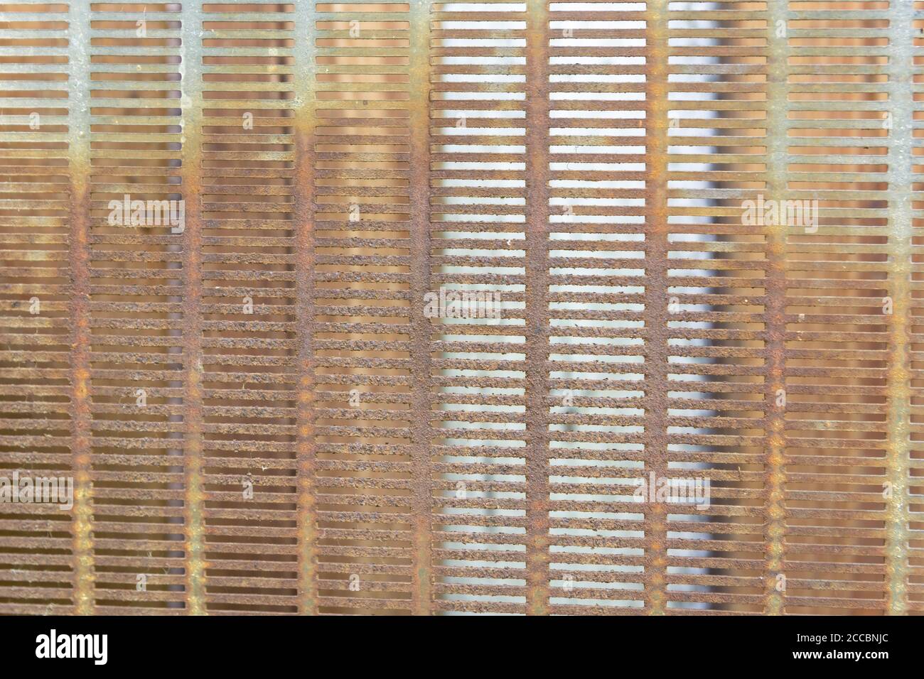 Griglia arrugginita metallica. Posiziona per il testo. Foto Stock