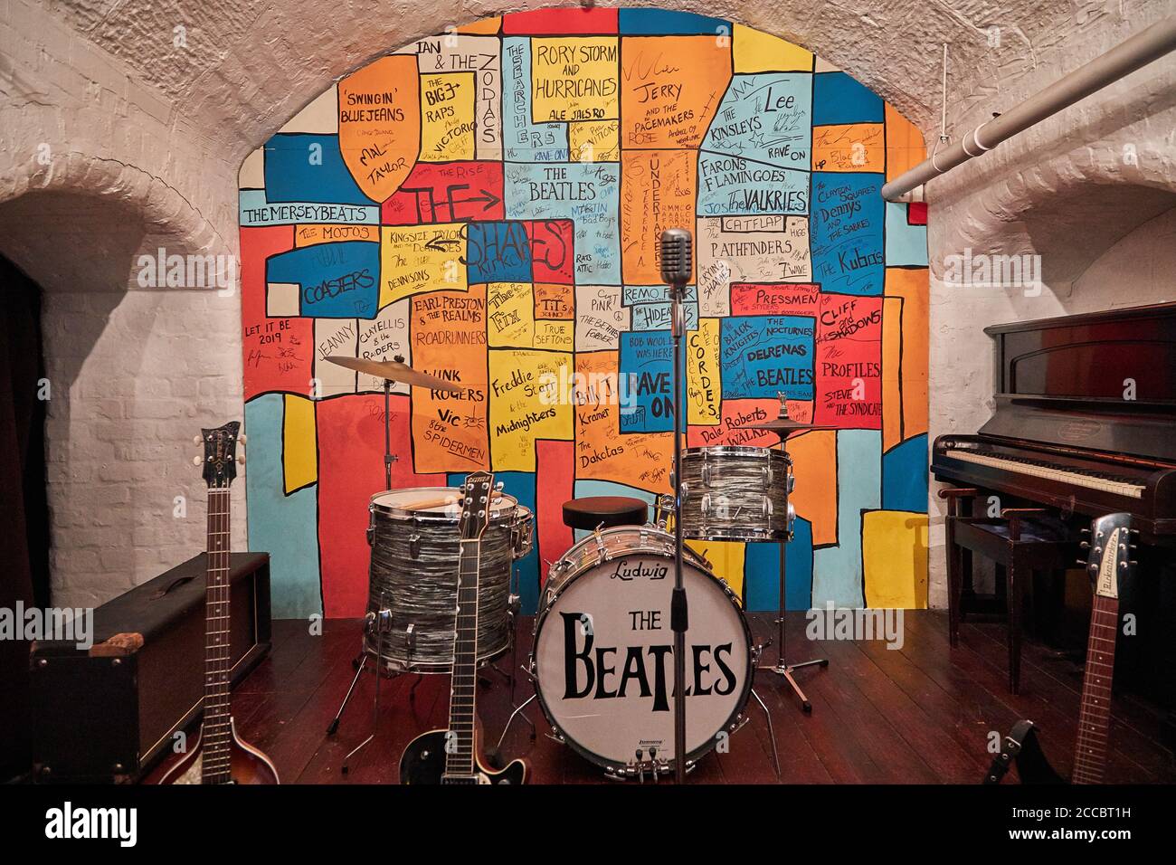 Il Cavern Club, il museo Beatles Story, Liverpool Foto Stock