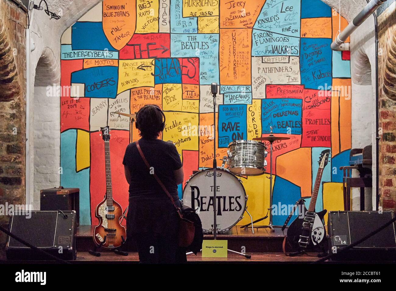 Il mock-up del Carvern Club, il museo della storia dei Beatles, Liverpool Foto Stock