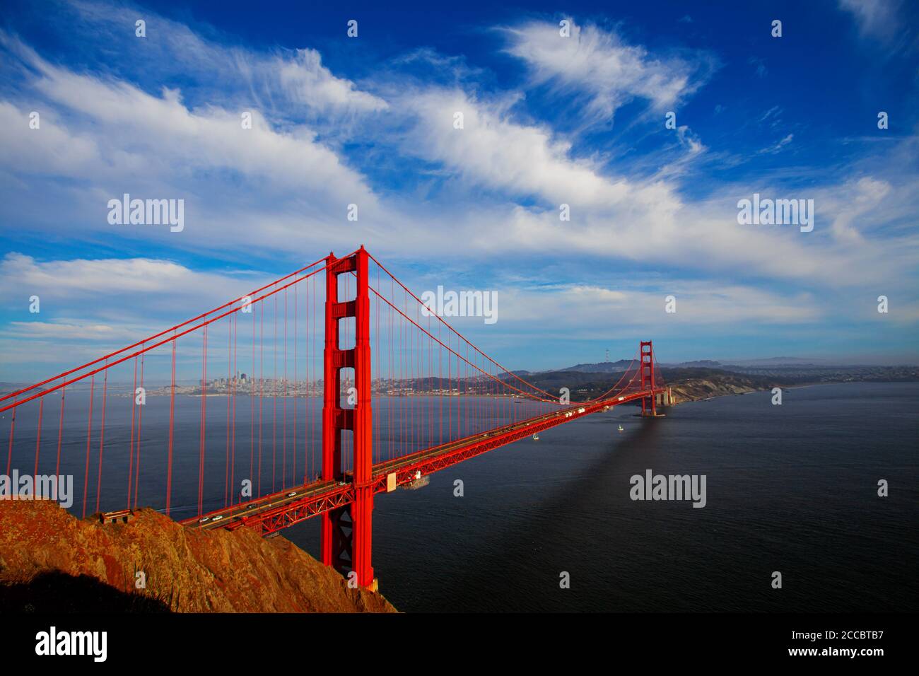 Golden Gate Bridge, San Francisco, CA Foto Stock