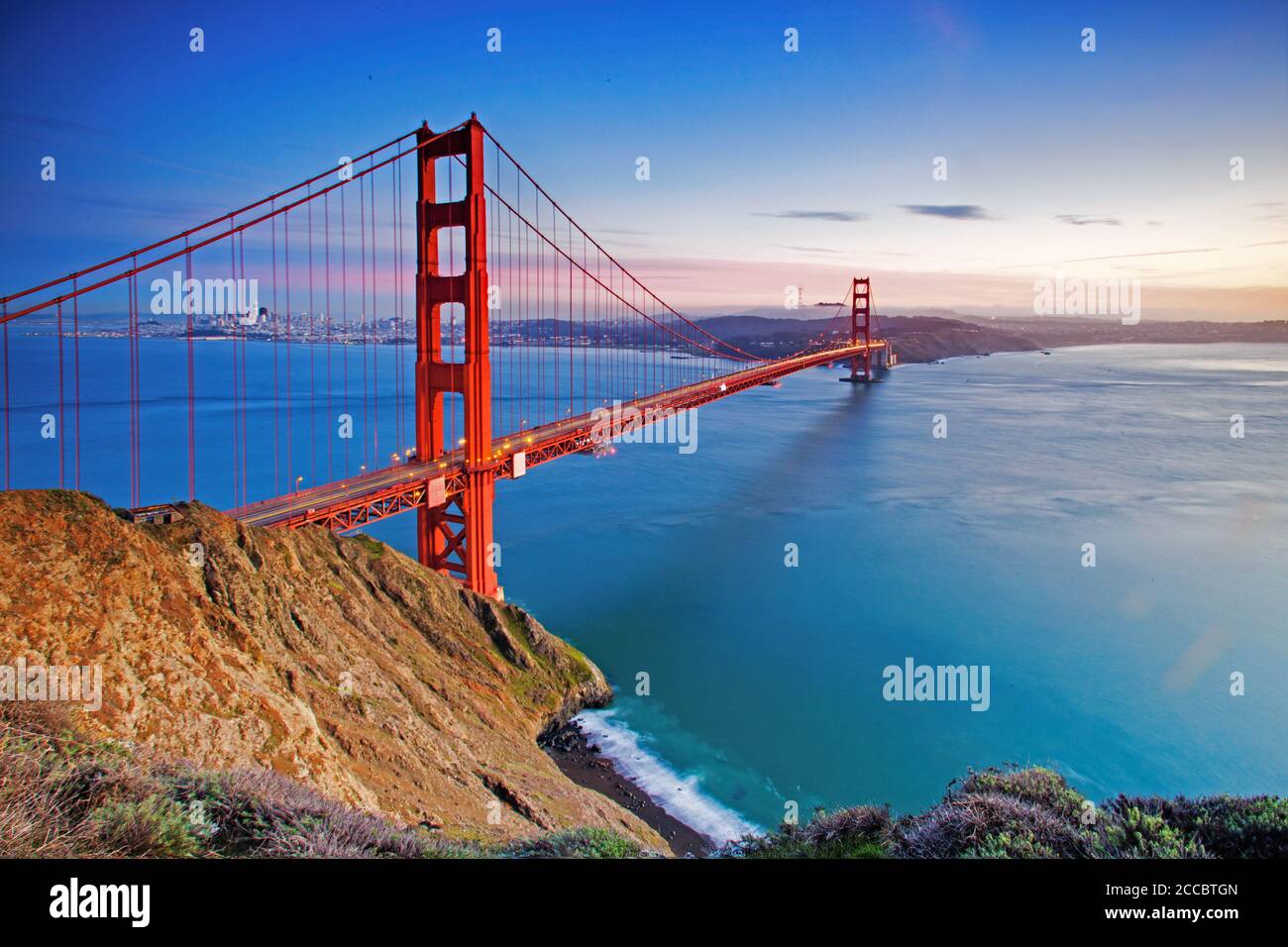 Golden Gate Bridge, San Francisco, CA Foto Stock