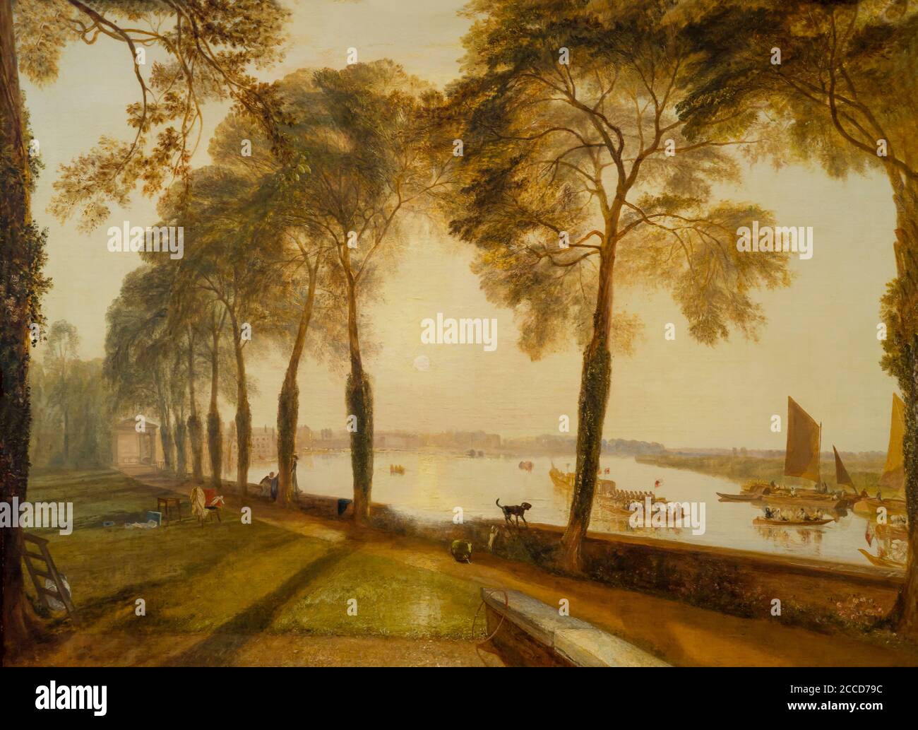 Mortlake Terrace, JMW Turner, 1827, National Gallery of Art di Washington DC, USA, America del Nord Foto Stock