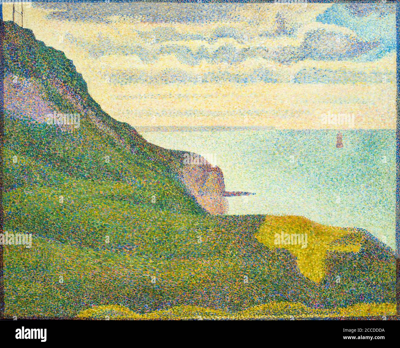 Seascape a Port-en-Bessin, Normandia, Georges Seurat, 1888, National Gallery of Art di Washington DC, USA, America del Nord Foto Stock