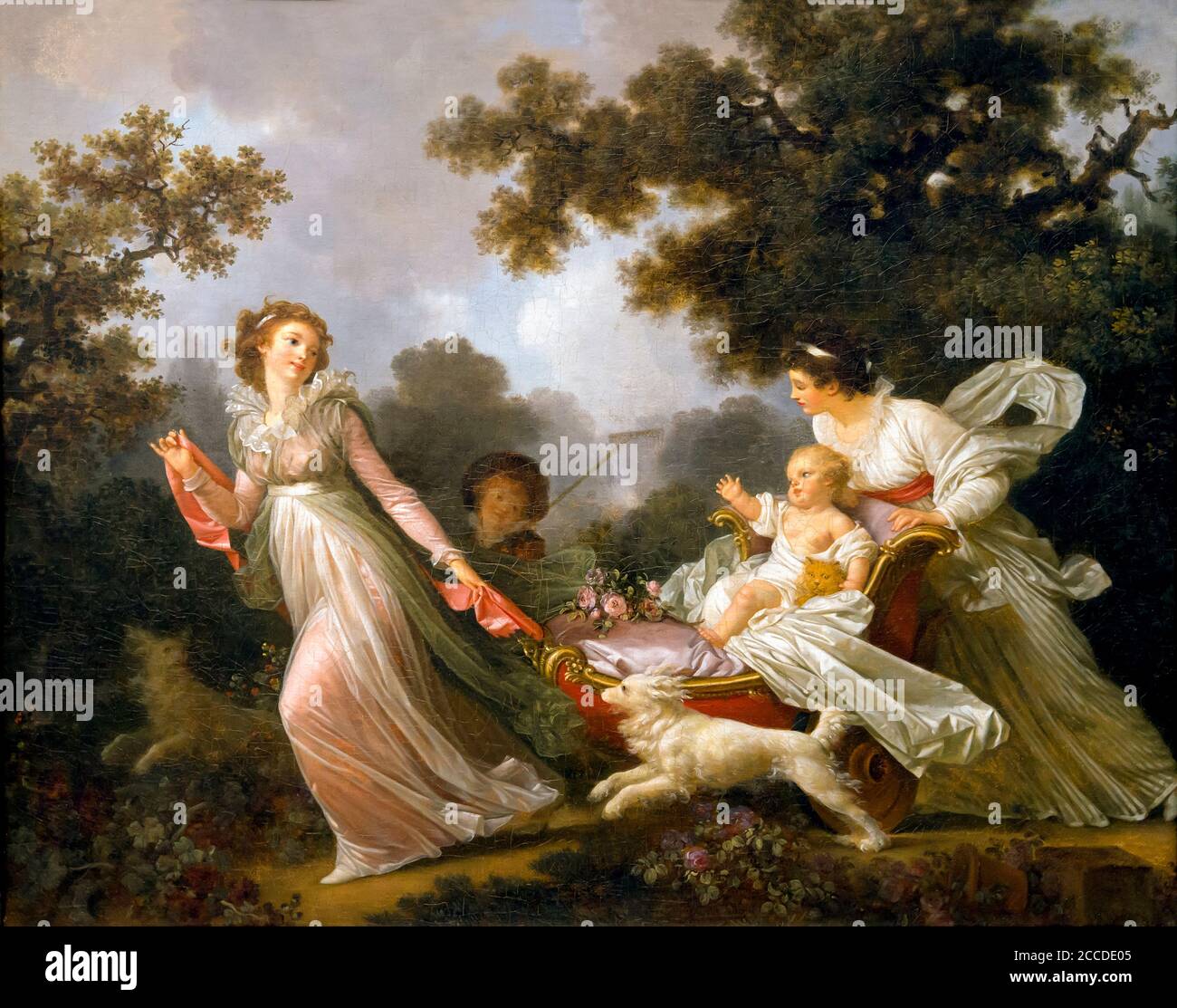 The Amato Child, Jean-Honore Fragonard e Marguerite Gerard, circa 1780-1785, Fogg Art Museum, Università di Harvard, Cambridge, Massachusetts, USA. Foto Stock