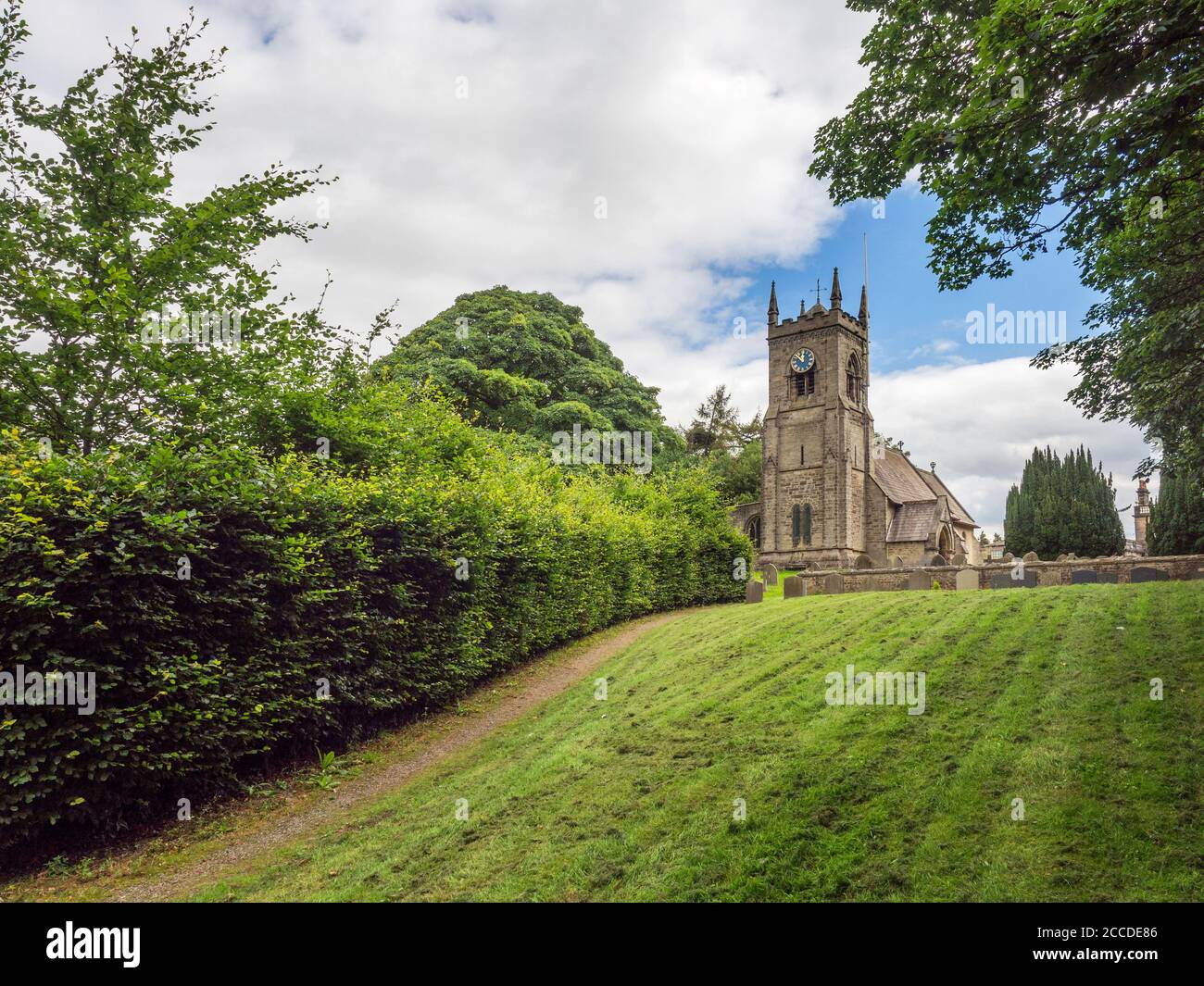 La Chiesa di San Paolo e Santa Margherita a Nidd Vicino a Harrogate North Yorkshire England Foto Stock