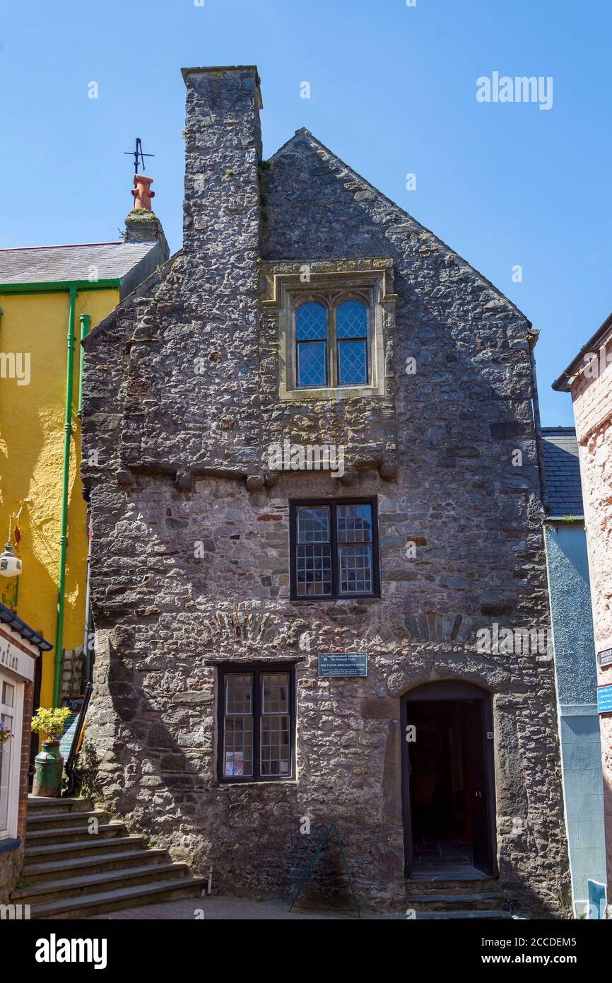 Tenby, Wales, UK , 14 maggio 2018 : Tudor Merchant House a Pembrokeshire un edificio del 15 ° secolo, che è una destinazione turistica popolare attratti Foto Stock