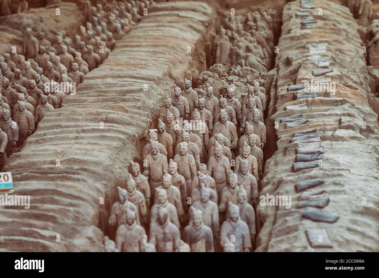 Foto delle statue dell'esercito di terracotta in Cina Xian Foto Stock