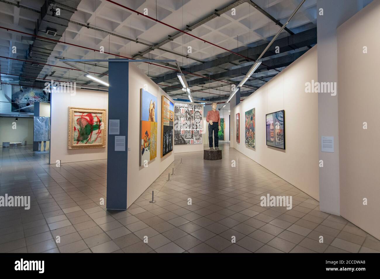 Vista interna del Museo Elgiz a Maslak, Sarıyer, Istanbul, Turchia Foto Stock