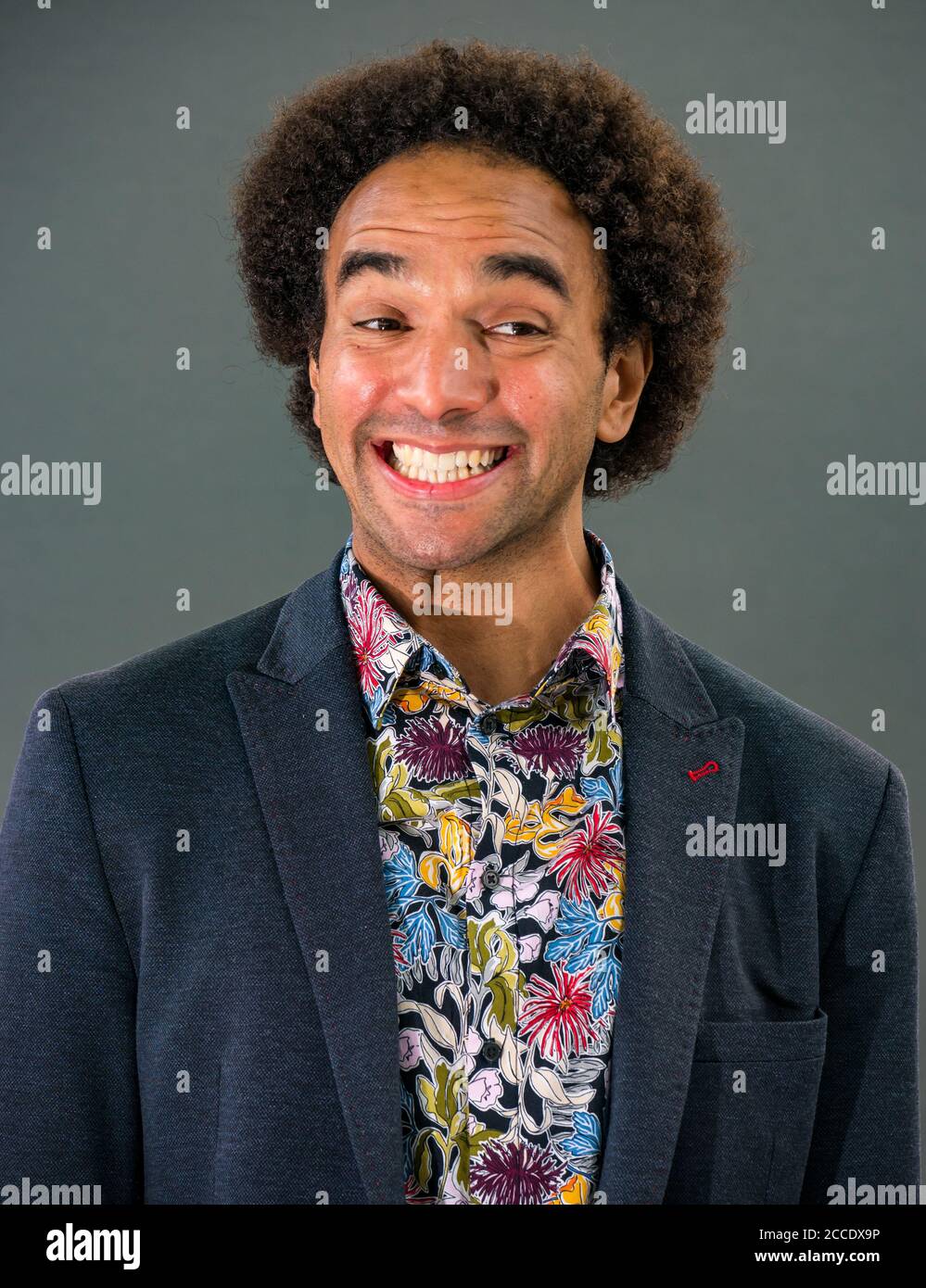 Edinburgh International Book Festival, Edinburgh, Scotland, UK: Joseph Coelho, poeta pluripremiato Foto Stock