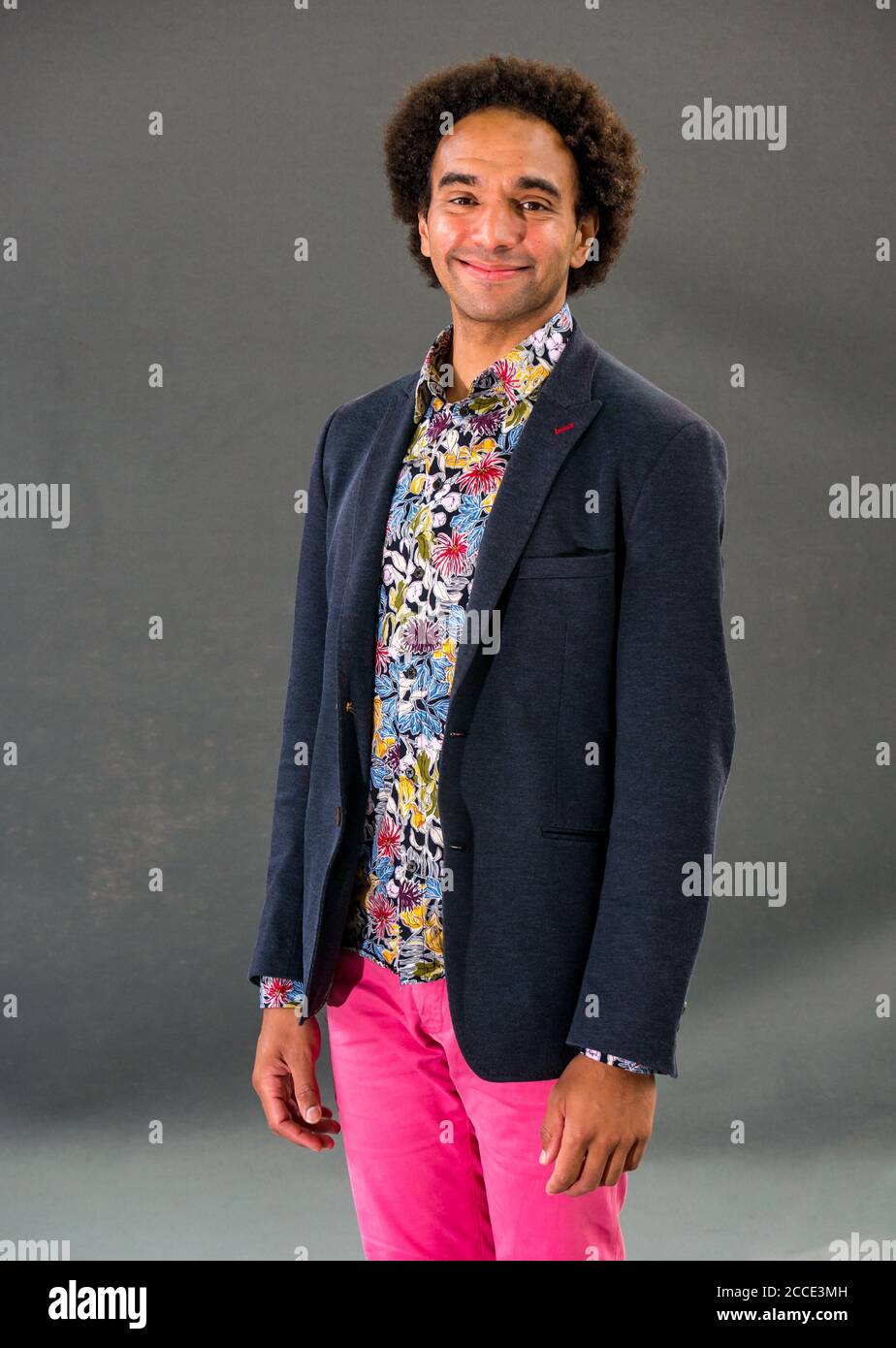 Edinburgh International Book Festival, Edinburgh, Scotland, UK: Joseph Coelho, poeta pluripremiato Foto Stock