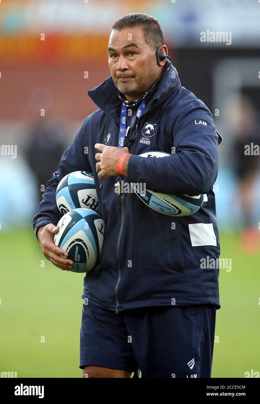 Bristol Bears direttore del rugby e capo allenatore Pat Lam durante la  partita Gallagher Premiership al Kingsholm Stadium, Gloucester Foto stock -  Alamy