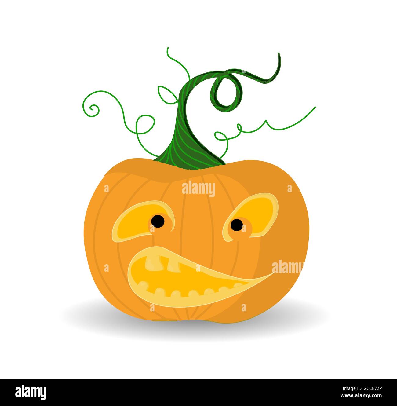 Zucca di Halloween. Ricette PER HALLOWEEN. DESSERT. Elemento isolato. Illustrazione vettoriale. Illustrazione Vettoriale