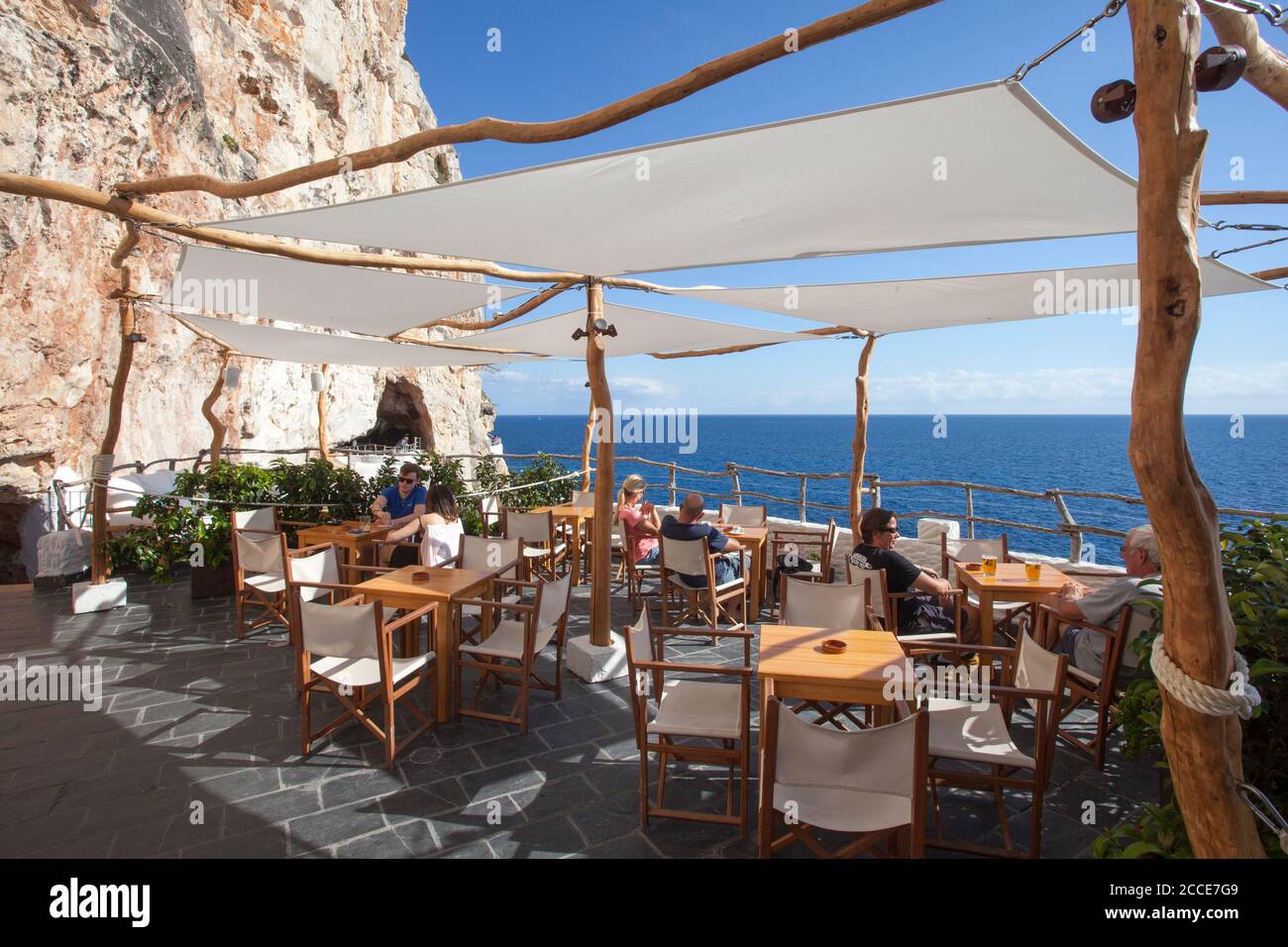 Cova Xoroi, Cala en Porter, Minorca Foto Stock