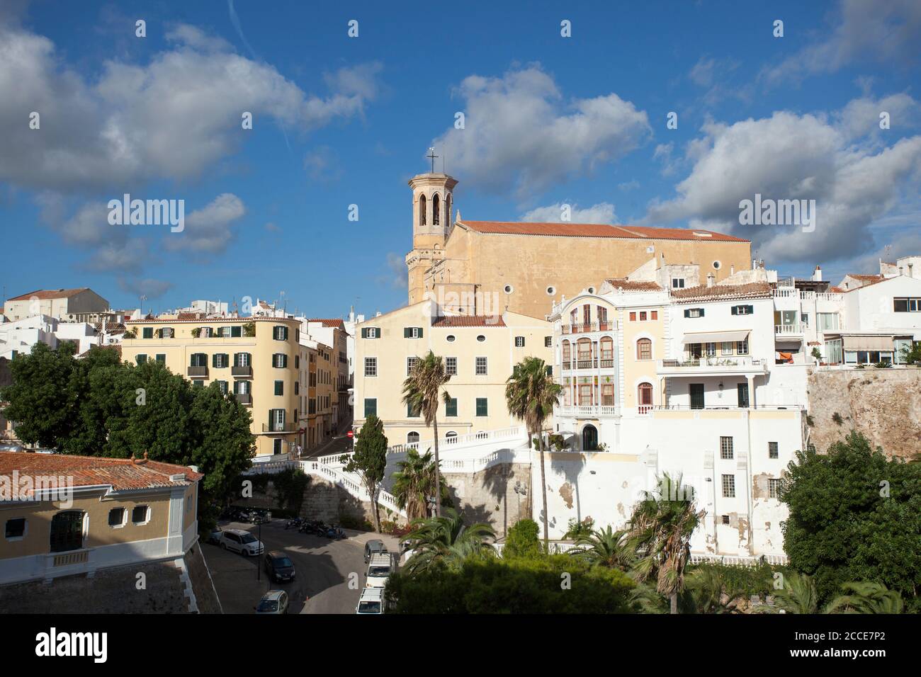 CAN Mir e Santa Maria Chiesa, Mao, Mahon, Minorca Foto Stock