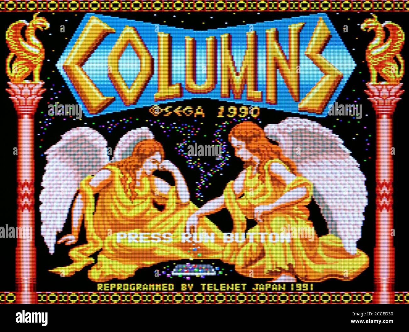 Colonne - PC Engine Videogame - solo per uso editoriale Foto Stock