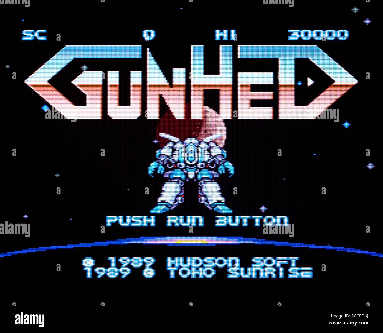 Gunhed - PC Engine Videogioco - solo per uso editoriale Foto Stock