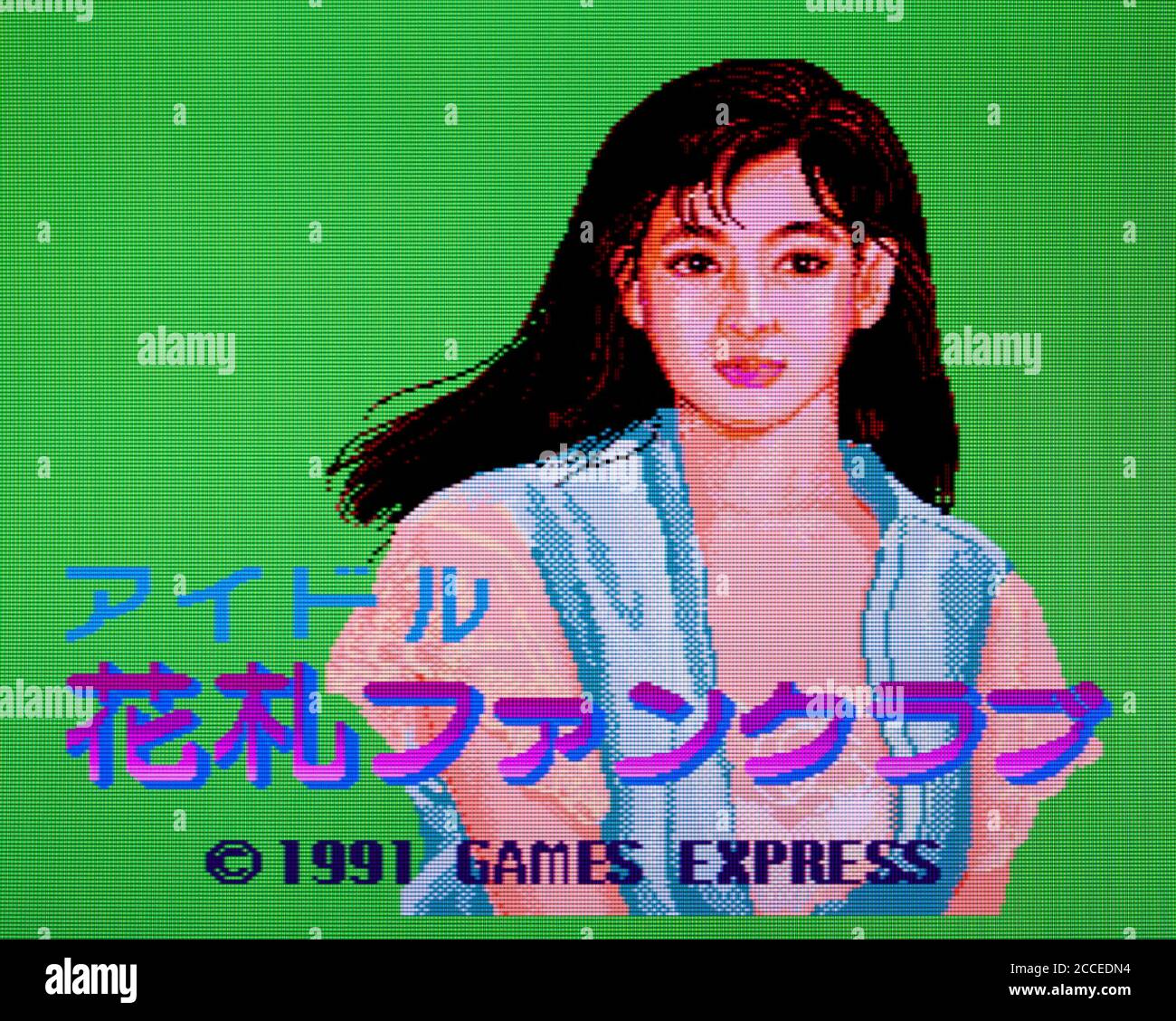 Idol Hanafuda Fan Club - PC Engine Videogame - Editoriale utilizzare solo Foto Stock