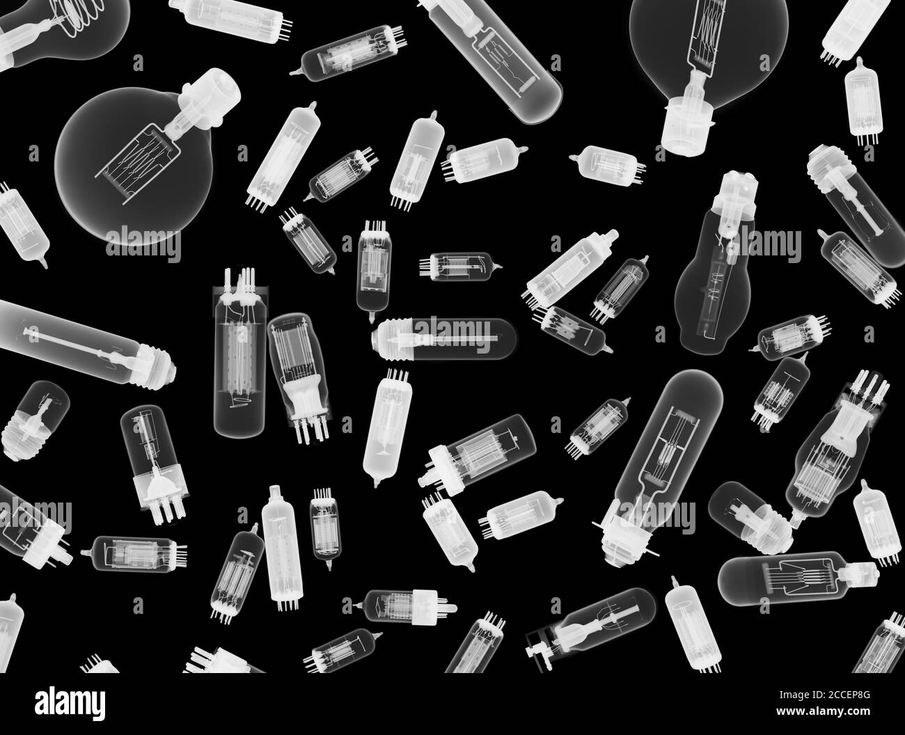 Lampadine, raggi X. Foto Stock