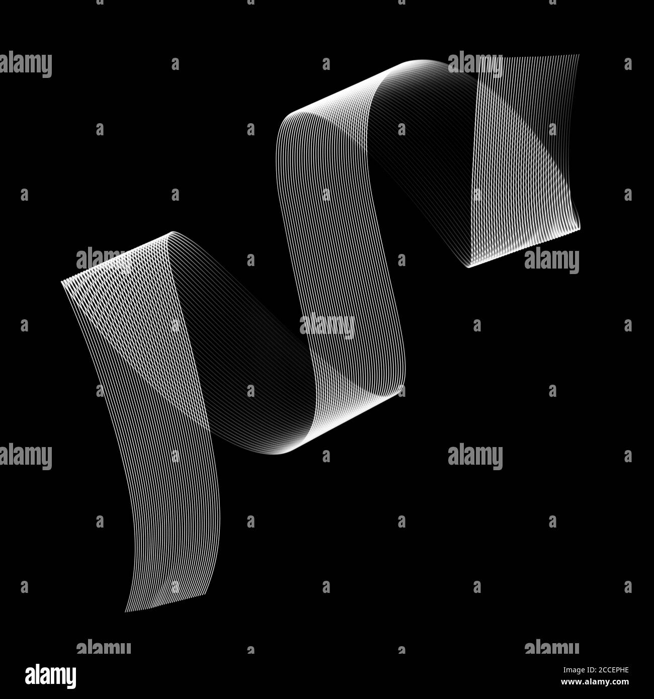 Cavo a nastro, raggi X. Foto Stock