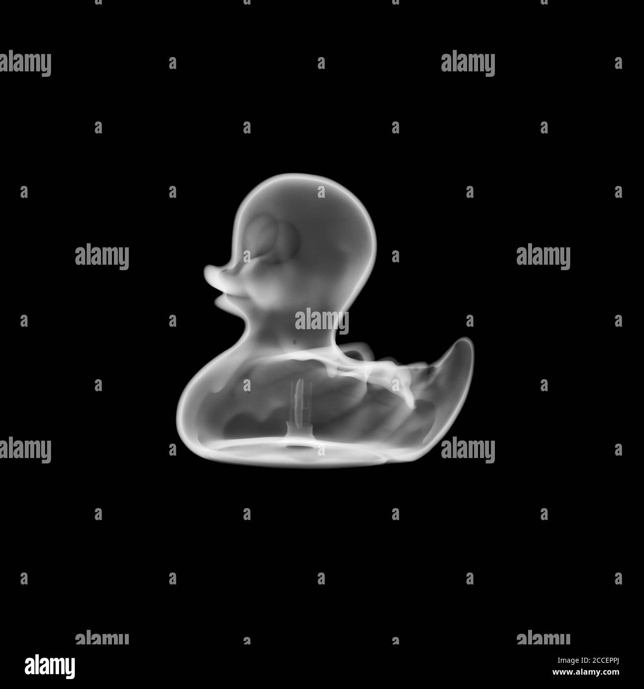 Anatra di gomma, raggi X. Foto Stock